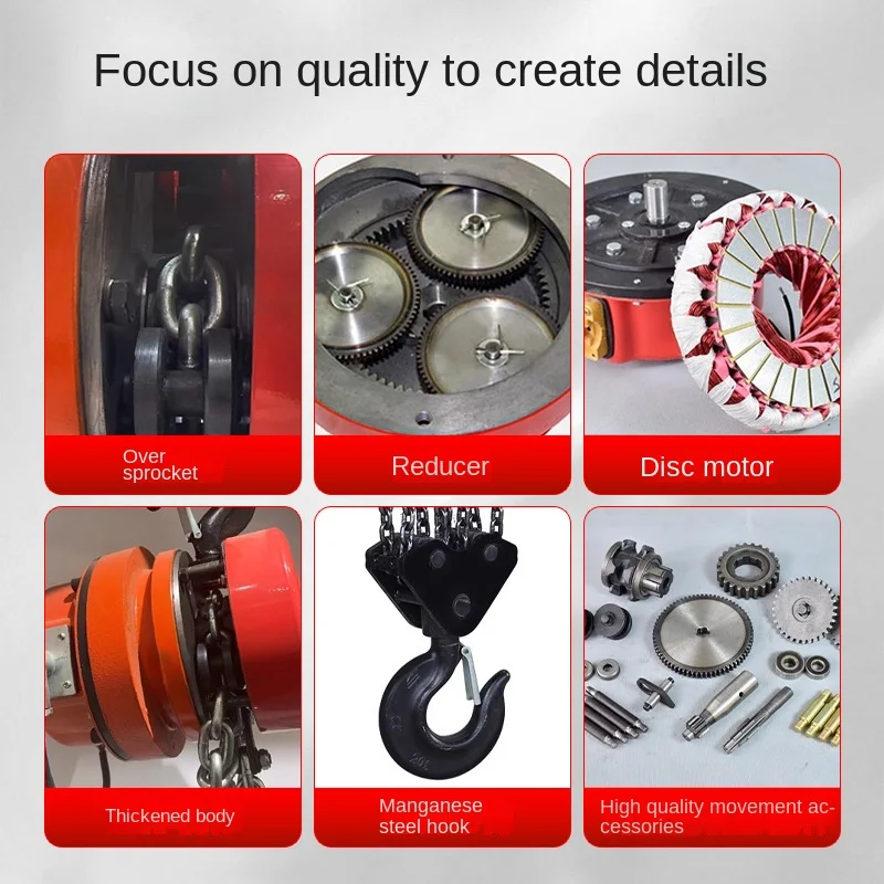 Elektryczny podnośnik stalowy o dużej udźwigu 50 ton, ręczny podnośnik łańcuchowy do zbiorników oleju, do warsztatu, magazynu, zgodny z normami krajowymi.