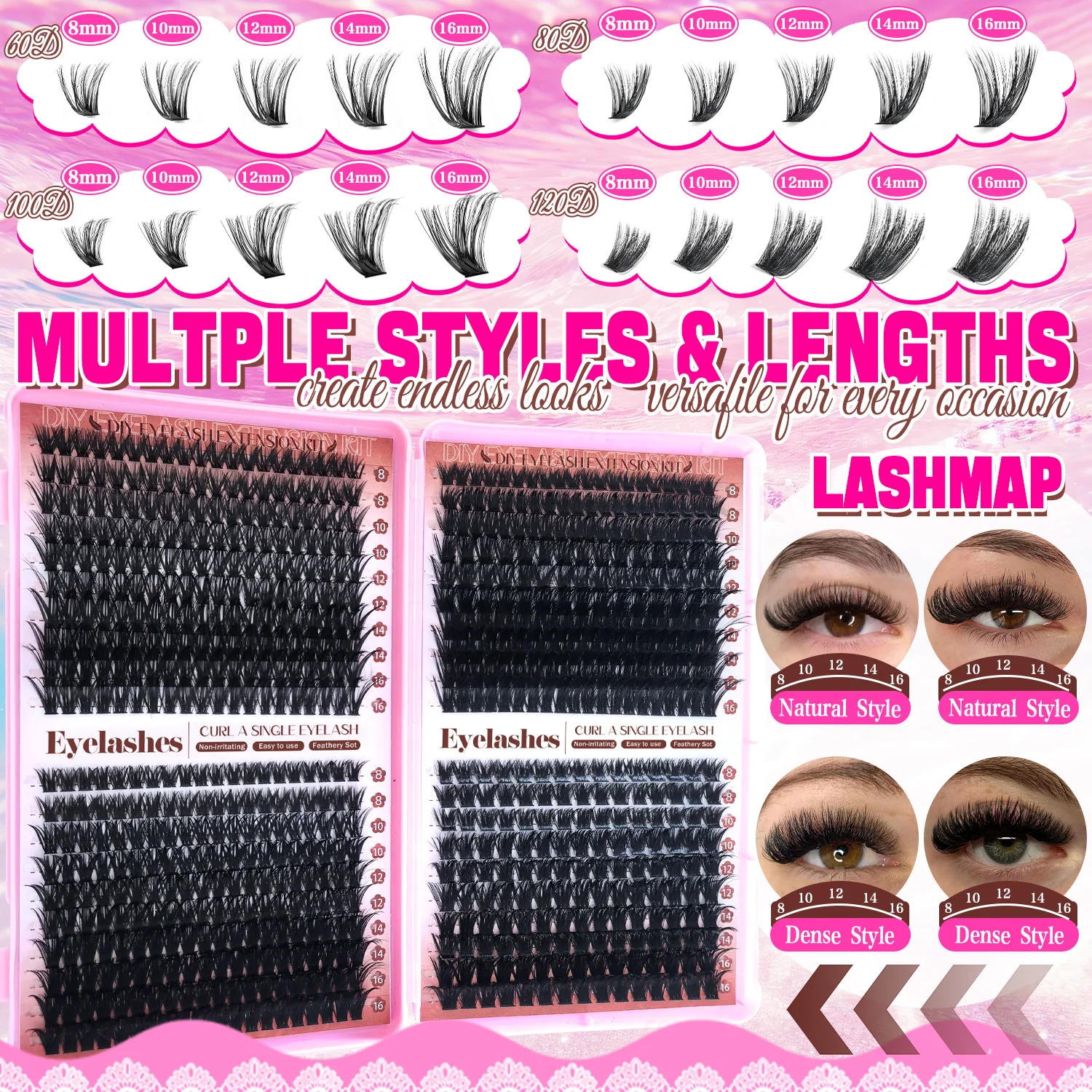 Kit Ekstensi Bulu Mata, Bulu M - Eyelash Extension For Asian Eyes ulasan dan harga