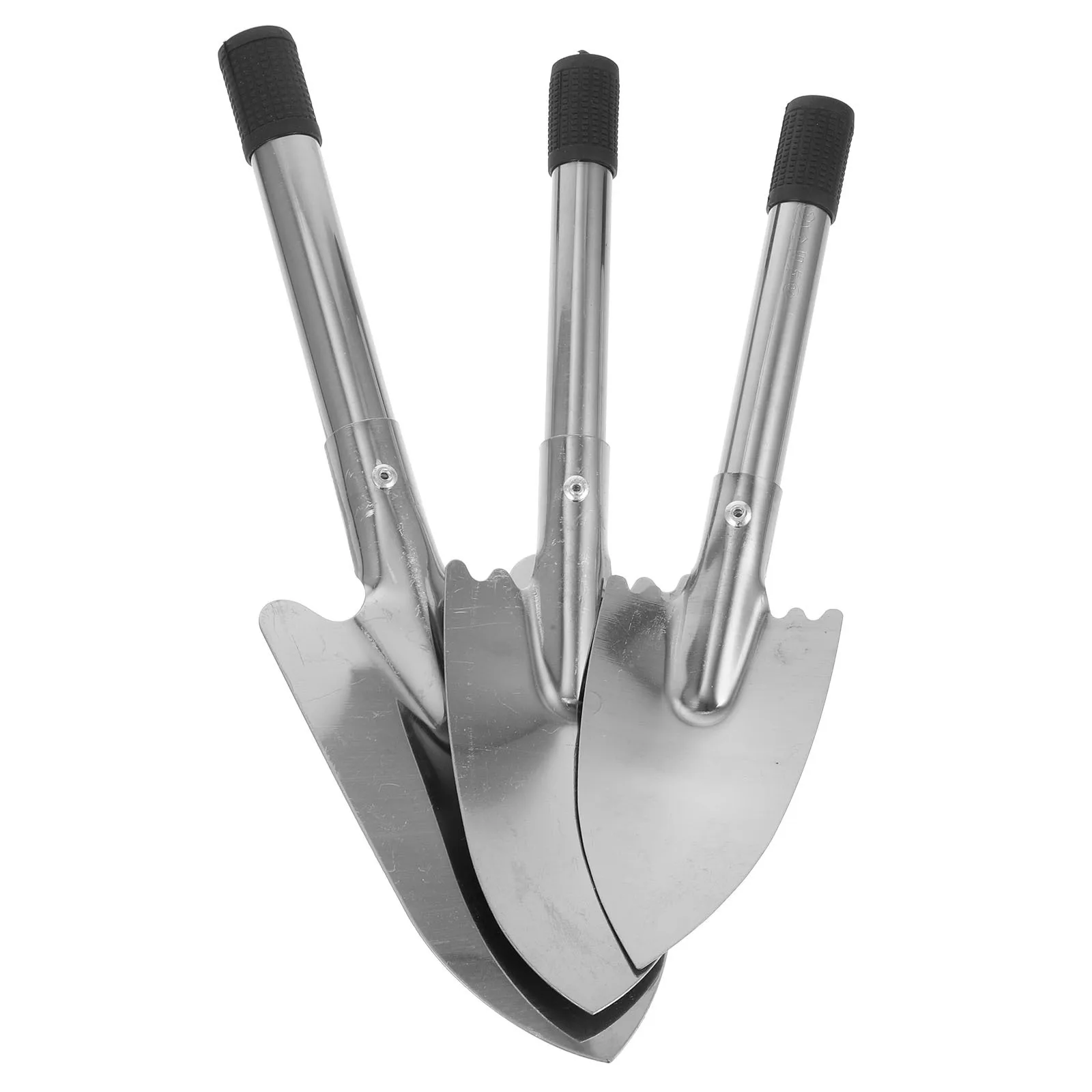 3 pçs espátula de jardim ferramenta manual de metal para escavar plantio transplante mistura de solo de alta resistência fácil aderência jardinagem
