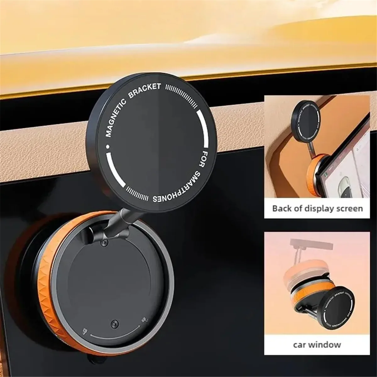 جديد 360 درجة الدورية كوب شفاط المكنسة الكهربائية حامل الهاتف المحمول المغناطيسي الهاتف سيارة شفط للطي الملاحة حامل الأبيض #4