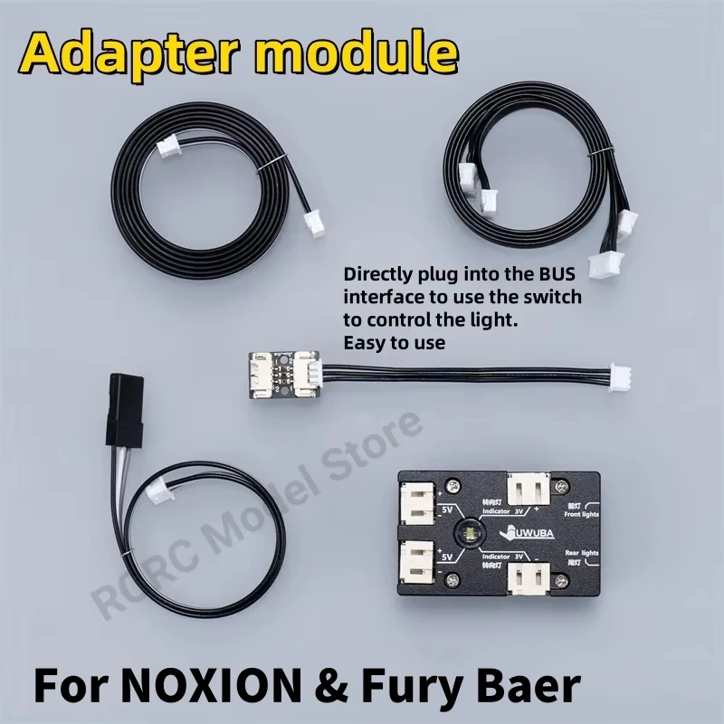 Cables de módulo adaptador de sistema de iluminación de camión modelo RC adecuados para kits adaptadores de sistema de luz de sistema de sonido NOXION y Fury Baer
