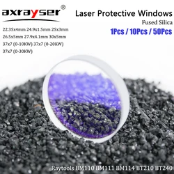 Raytools Fiber Laser Protective Lens 1064nm Fused Silica Dia.22.35/24.9/25/26.5/27.9/30/37 For Bodor WSX Precitec Machine