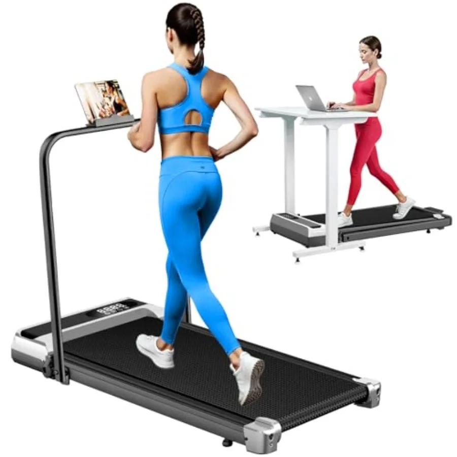 

Portable UnderDesk Treadmill with Handle Bar for Home Office and Workstation Use 3.0HP Low Noise Walking Pad with Remote Contro