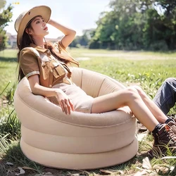 Sofá inflable reclinable de aire para niños, sofá inflable nórdico de un solo diseño, cómodo muebles de terraza Koltuk Tak Consi