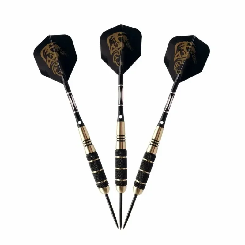 3 ピース/セット 18 グラムプロフェッショナル真鍮バレルチップソフトダーツダーツボードゲーム用ブラックカラーとダーツアクセサリー