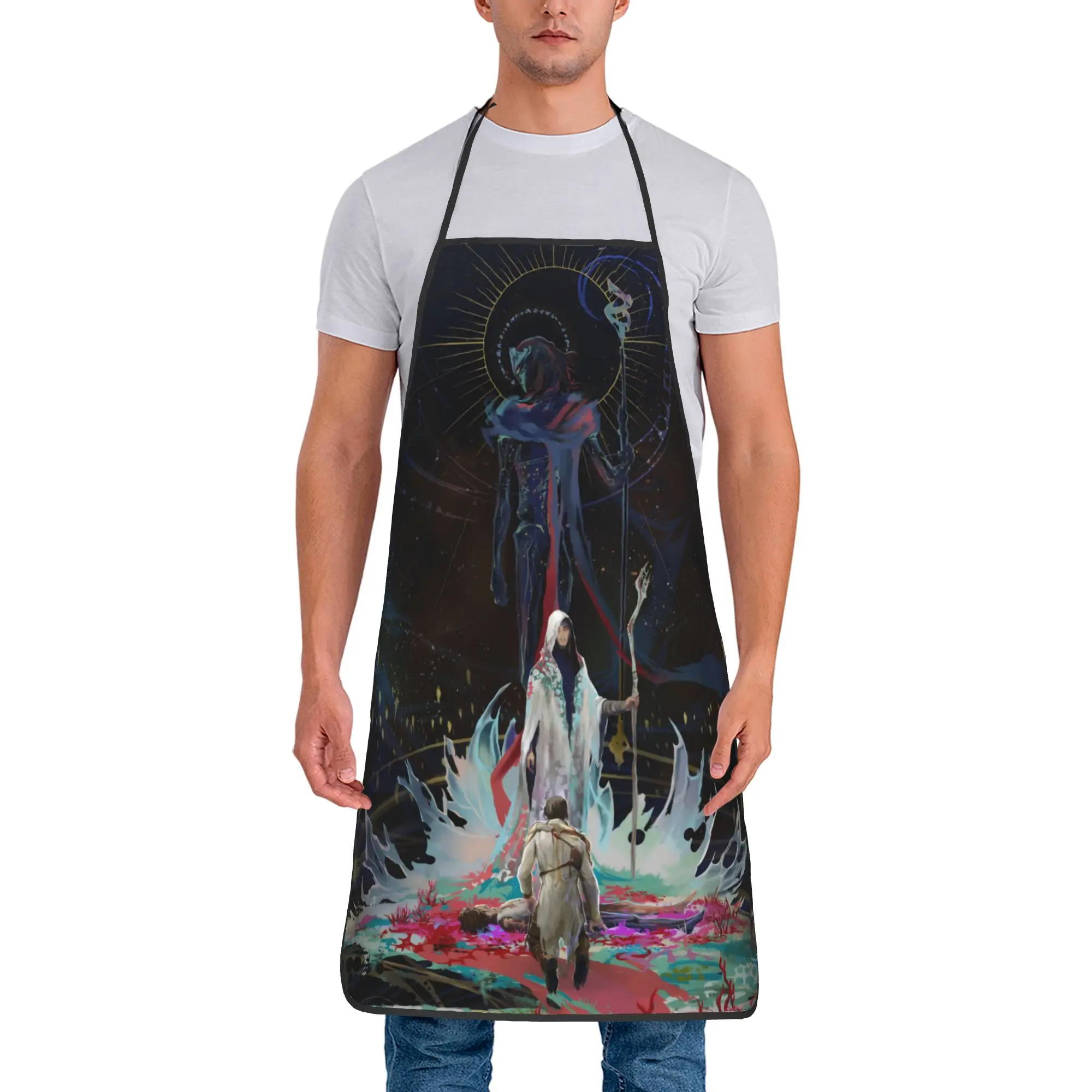 

Clair Obscur Expedition 33 Game Apron Barber Restraunt Kitchen Accessories Cooking Cute Aprons without Pocket