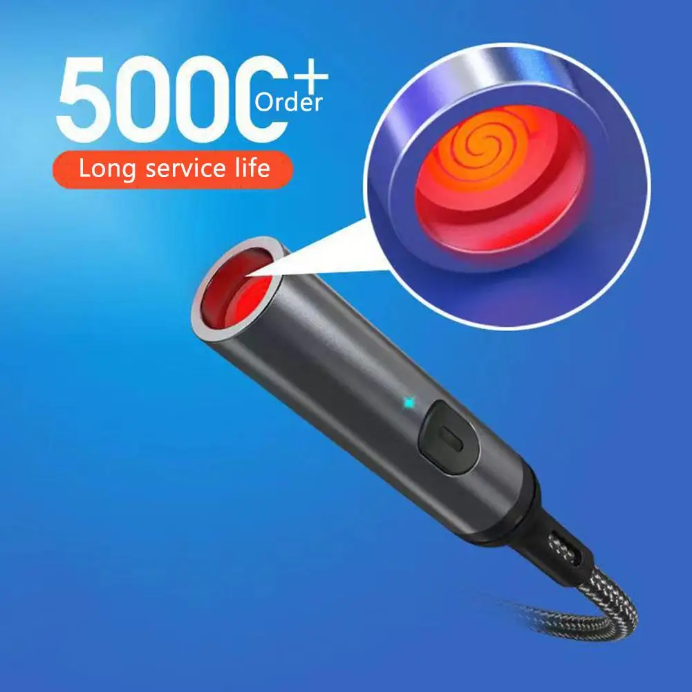 Mobile Phone Dedicated Windproof Charging Outdoor Mobile Phone Fire Cigarette Plug Mini Personality Design Special Lighter