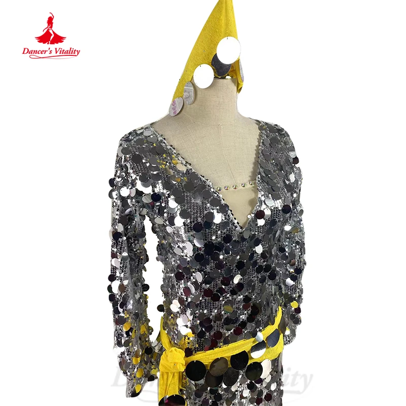 Belly Dance Costume Suit High-End Custom Women Sequin Performance Robe Shaabi Baladi Saidy Competition Dresses Bellydance Outfit