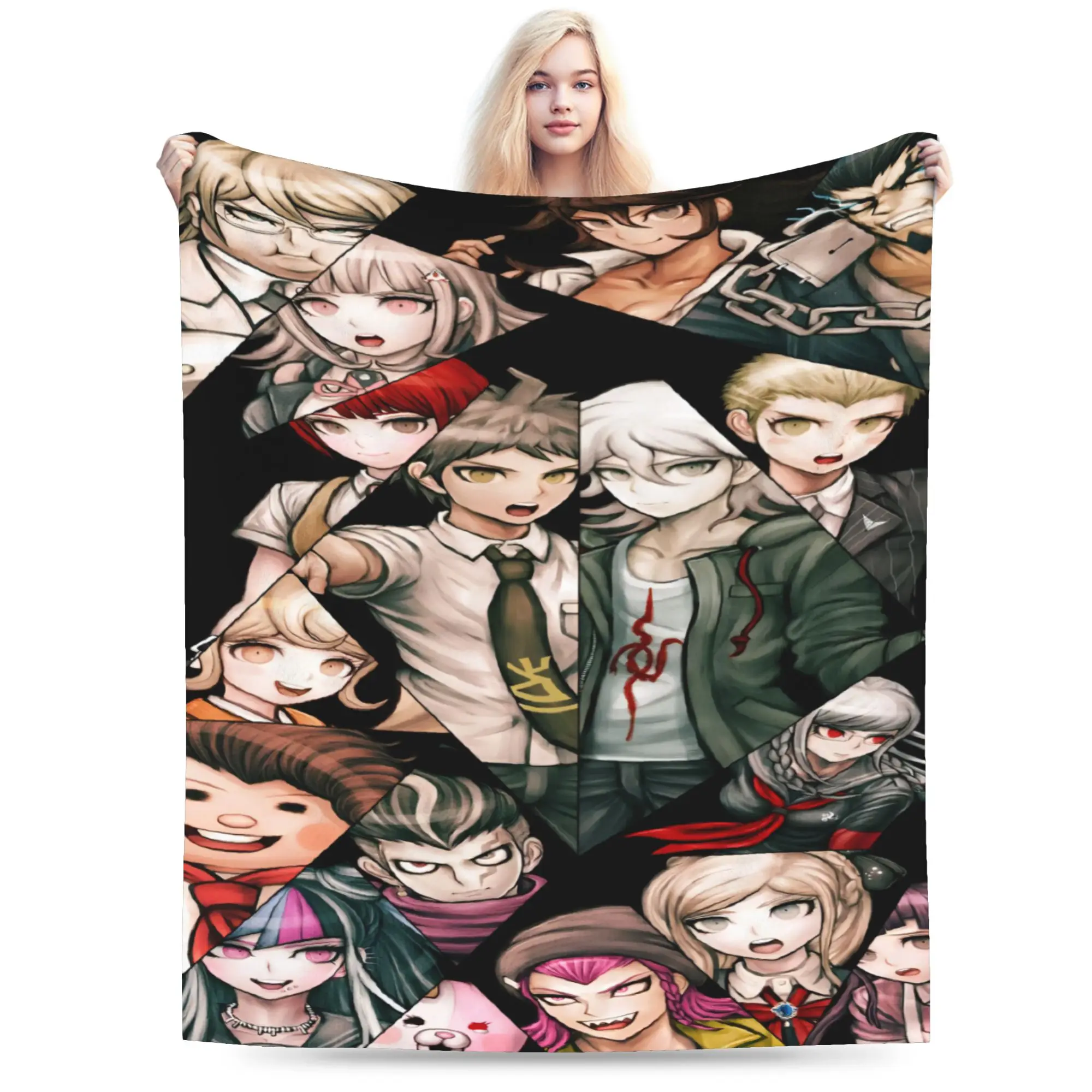 Danganronpa Plush Blanket Girls Boys Nagito Komaeda The Ultimate Flannel Bedding Throws For Couch Chair Warm Bedspread Gift Idea