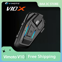 Vimoto V10x V10s V10xr Earphone Motorcycle Bluetooth Intercom Earphone Motorbike Waterproof Intercom Headset Customize Accessory