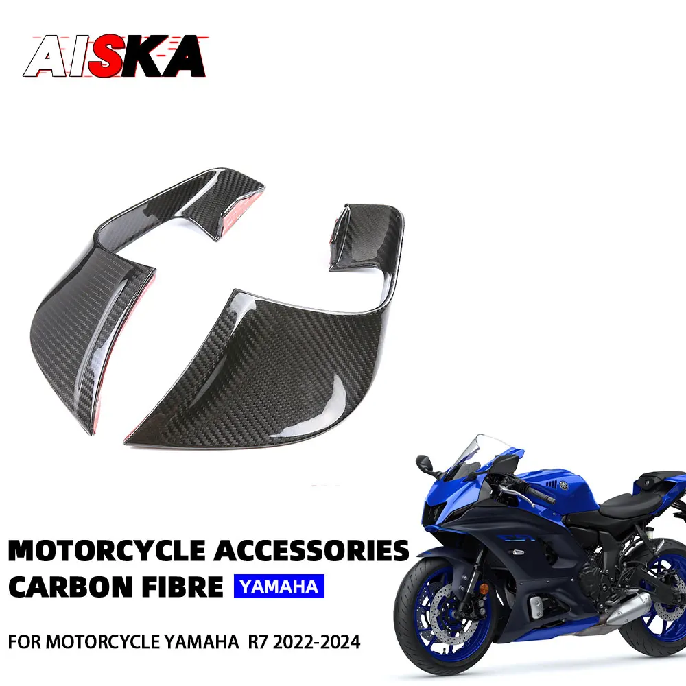 100% Carbon Fiber for YAMAHA YZF - R7 2022 - 2024 Aerodynamic Wind Spoiler Winglets Motorcycle Modified Parts