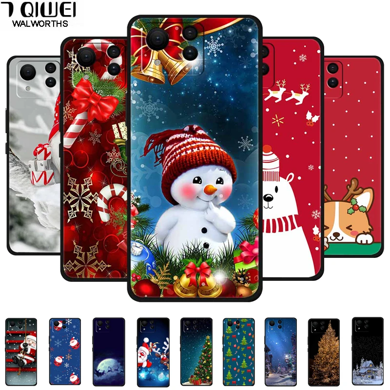Capa de telefone de natal para asus zenfone 11 ultra 5g caso silicone macio para asus zenfone11 ultra tpu capa à prova de choque pára-choques funda