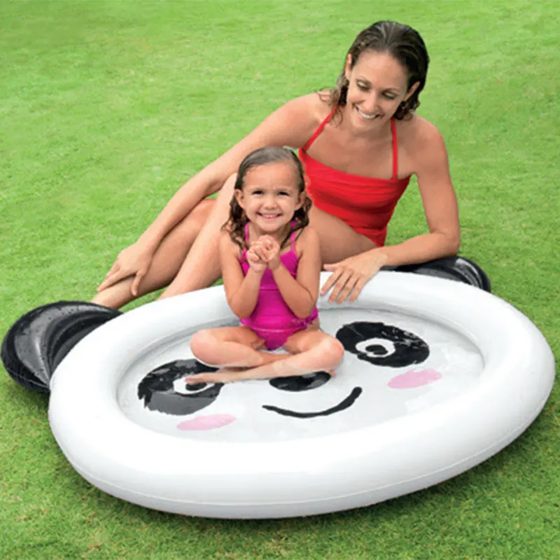 Panda Swim Pool Baby Kiddie Verano Patio exterior Juego de agua Piscina para vadear Bañera inflable