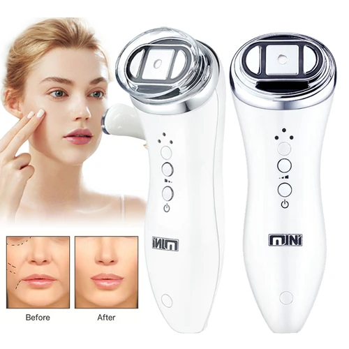 Mini máquina ultrasónica HIFU, masajeador para el cuidado de la piel Facial, Mini Hifu, dispositivo de belleza para Spa reafirmante antiarrugas