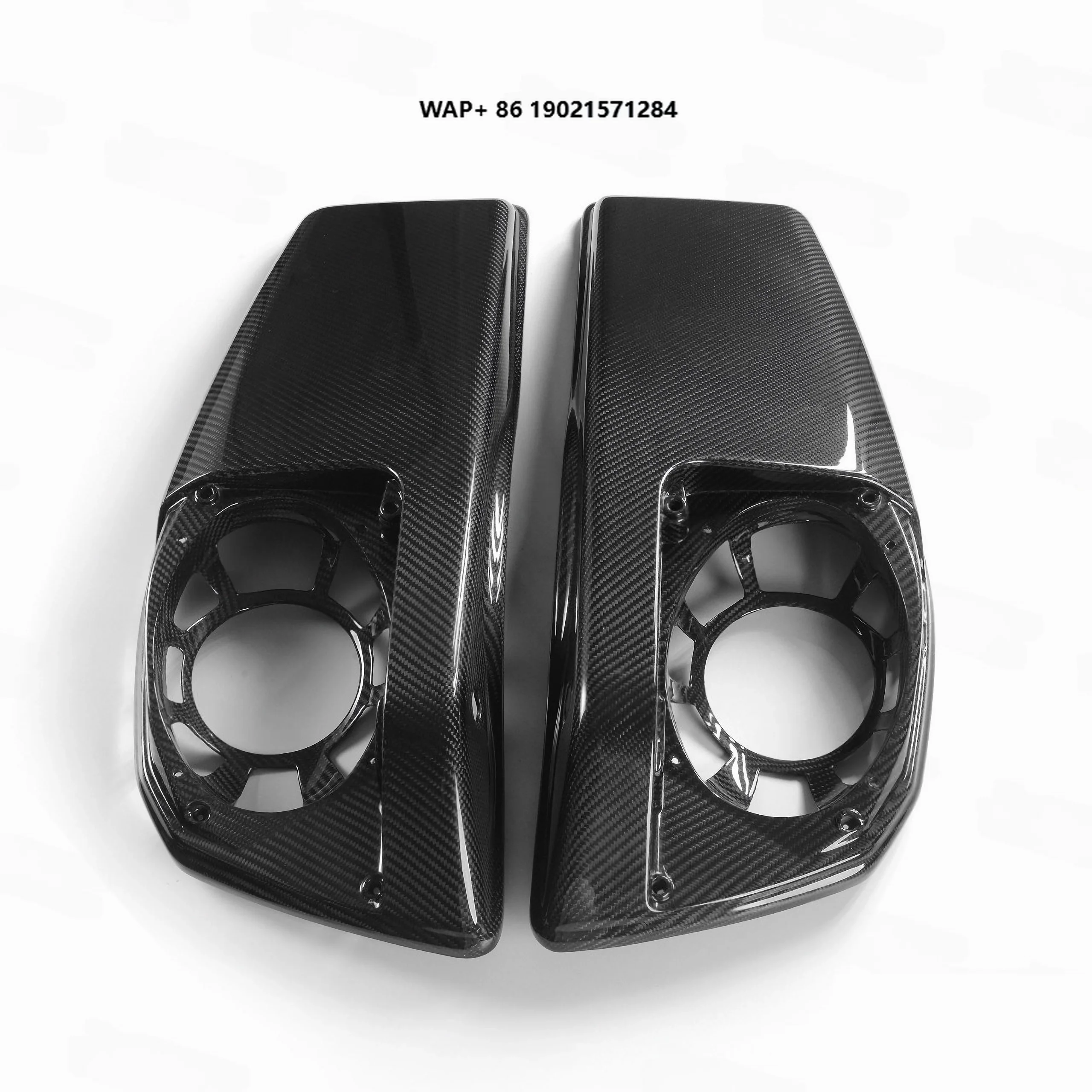 

Motorcycle Forged Carbon Fiber Glossy Side Box Top Cover Audio Model for Road Glide Street Glide 2023-2024-2025