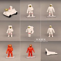 Spacecraft Astronaut Mini Small Space Vehicle Rover Space Spaceship DIY Model Action Figures Figurine Toys Ornament Accessories
