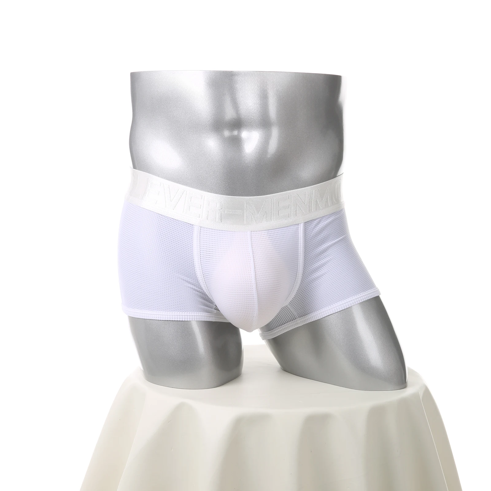 Netz-Boxershorts Sexy Bulge Penis Pouch Herren Unterwäsche Boxershorts Unterhosen Slips Cueca Hombre Boxershorts – Detail 5