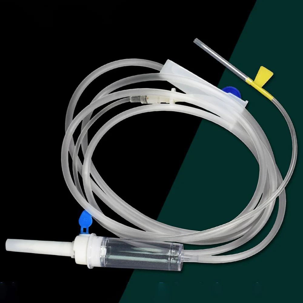 Veterinärmedizinisches Einweg-Infusionsset, Intravenöse Infusionsnadel für Schweine, Rinder und Schafe, Tierische Tropfinjektions-Verlängerungsinfusionsnadel, Länge 181 cm – Detail 4