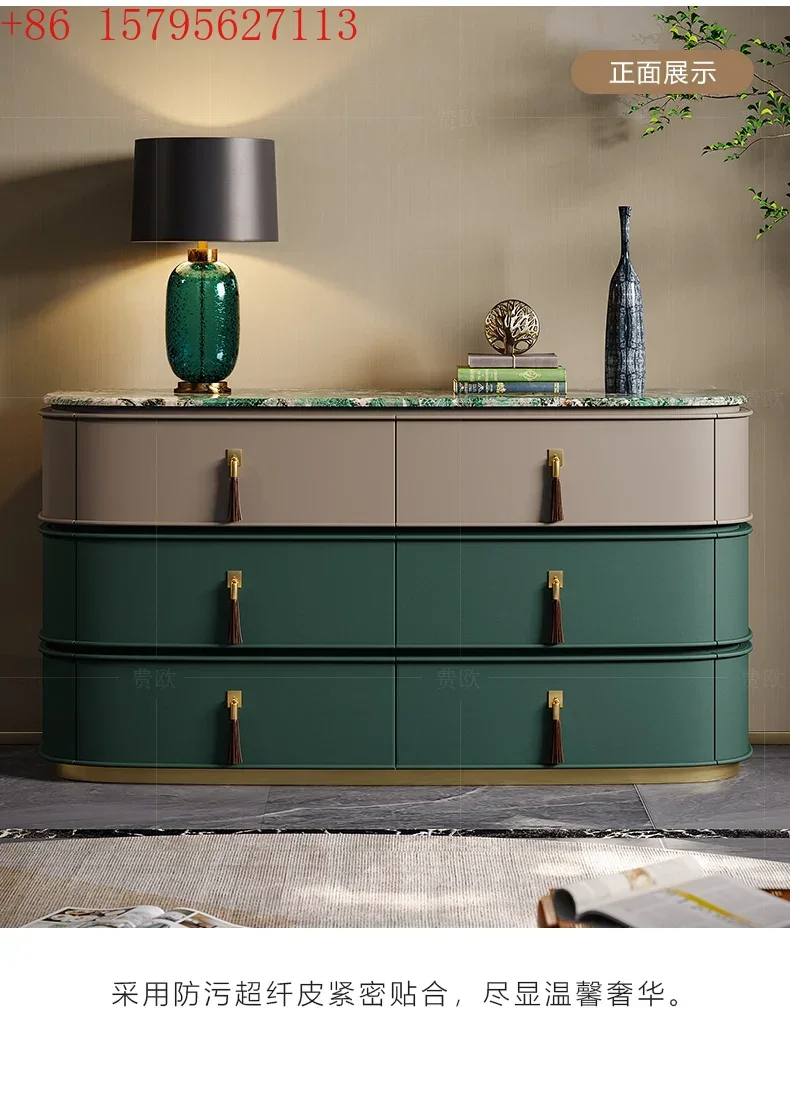 

Premium light luxury dining side cabinet Italian bedroom TV cabinet Storage storage cabinet9344