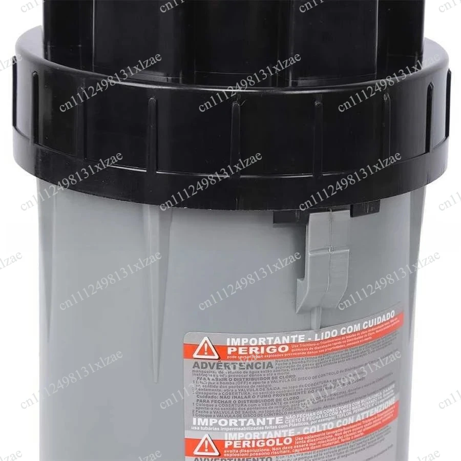 CL-200 Automatic Swimming Pool Chemical Feeder - 9L Large Capacity Chlorine Dispenser with Dial Control Valve & Check Valve