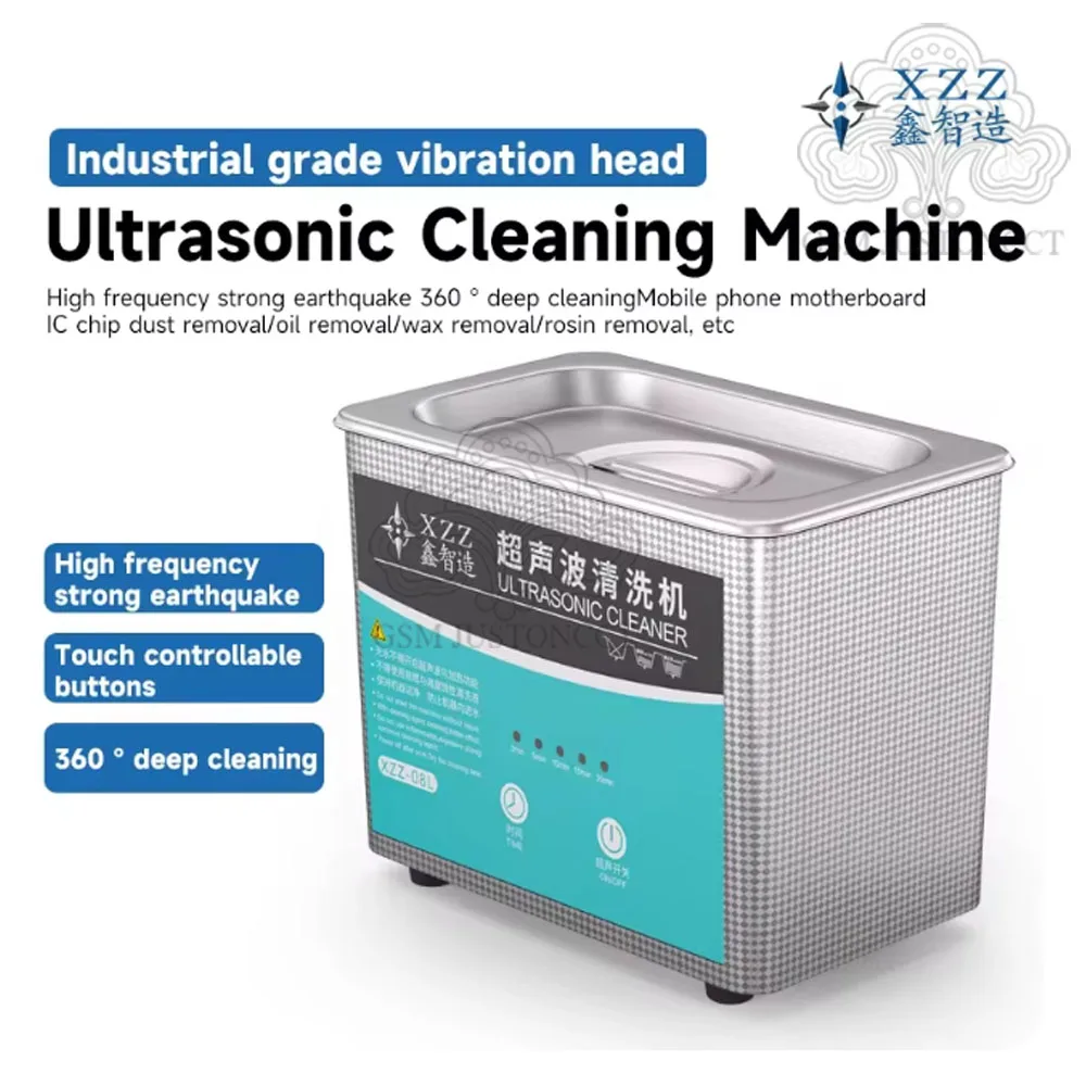 XZZ 08L ultrasonic cleaning machine mobile phone motherboard repair cleaning glasses industrial accessories cleaning machine