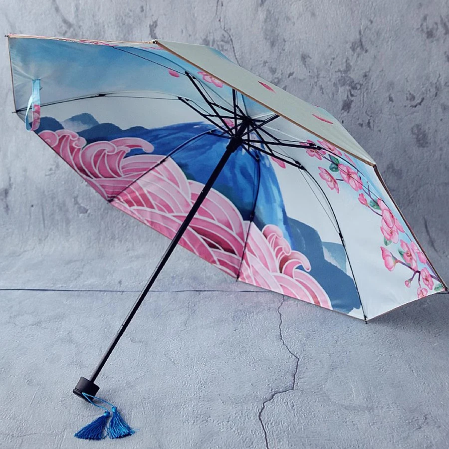 

Girl Umbrella Parasol Women Rain Visor Mini Vintage Umbrella Chinese Uv Small Windproof Luxury Ultra Light Paraguas Sunshades