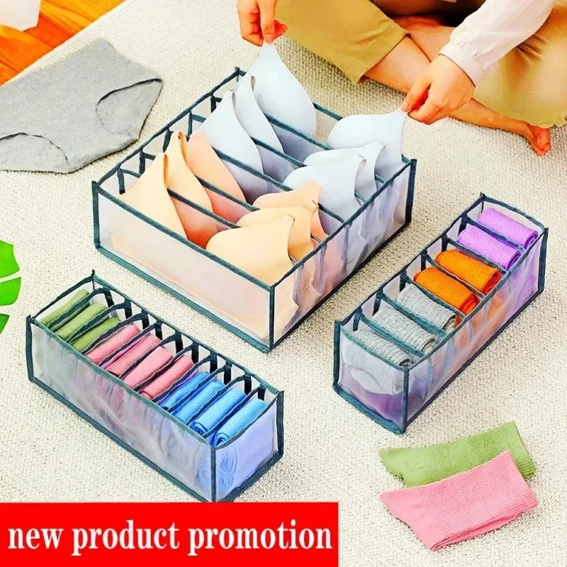 2026 NEW HOT Organizer Panties Socks Storage Boxes Wardrobe Pants Clothes Underwear Drawers Jeans Clothes Separator Bra Folding