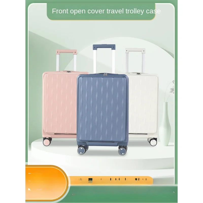 

Front open pull-rod case Multi-function boarding suitcase Business carousel code luggage travel bag luggage designer luxury bag