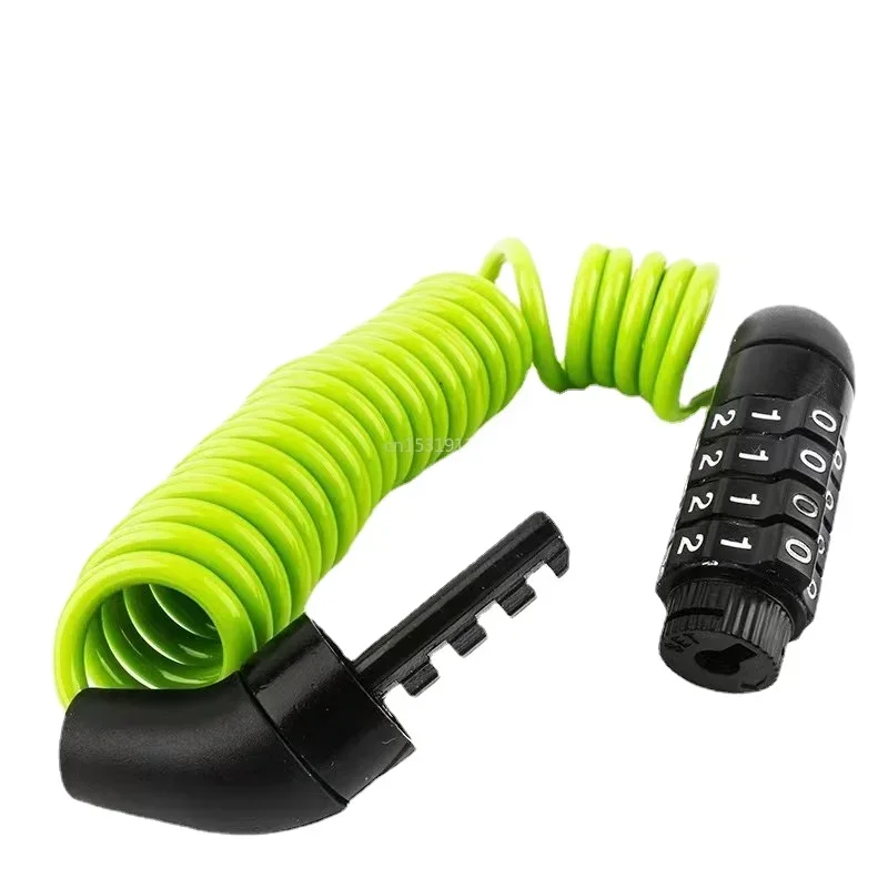 Портативный кабельный замок для рюкзака, велосипедный замок, 4-значный комбинированный код, защита стального троса, велосипедный замок с паролем