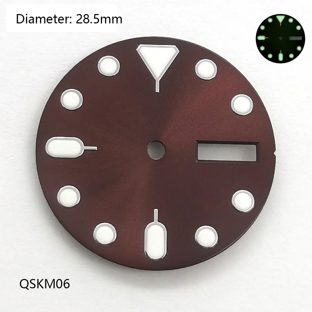 Quadrante PROSPEXX luminoso modificato da 28,5 mm NH35/NH36 adatto per orologi con movimento automatico NH35/NH36 modific personalizza il logo