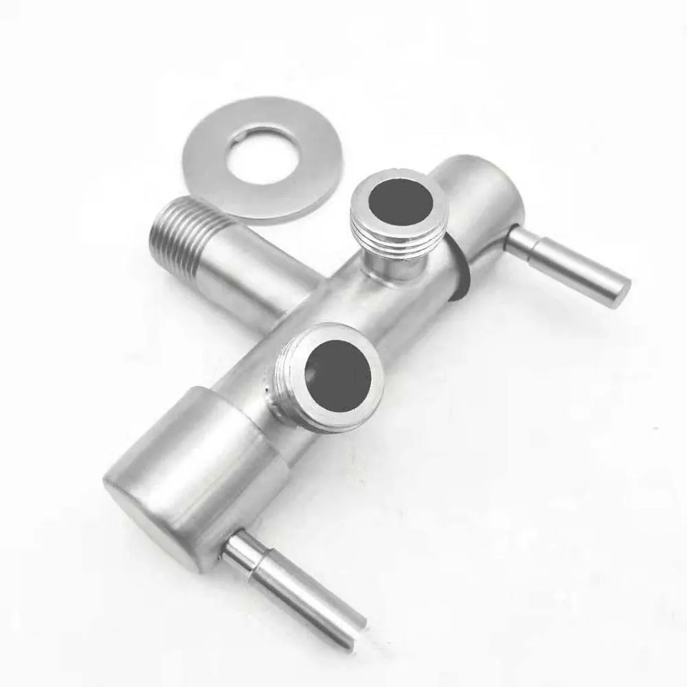 

T-Adapter 3 Way Triage Valves Prevent Water Leakage Copper 3 Way Switch Faucet Valve Rust-proof Durable Shower Tap Connector