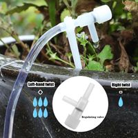 Greenhouse Garden Drip Irrigation Kit 10/20/30M 4/7mm Hose Plant Watering System Adjustable with Regulating Valve