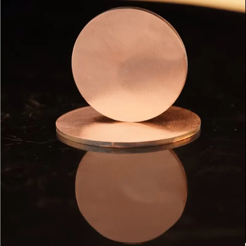 

5Pcs T2 Pure Copper Round Plate 0.1mm-5mm Thick Dia 15-29mm Copper Disc for DIY Crafts