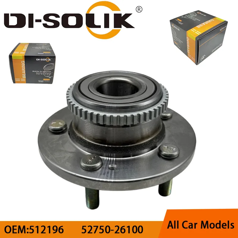 

DI-SOLIK Auto Car Parts Rear Wheel Hub Bearing Assembly 512196 52750-26100 52750-26000 713626600 RW8196 BR930367 VKBA6941