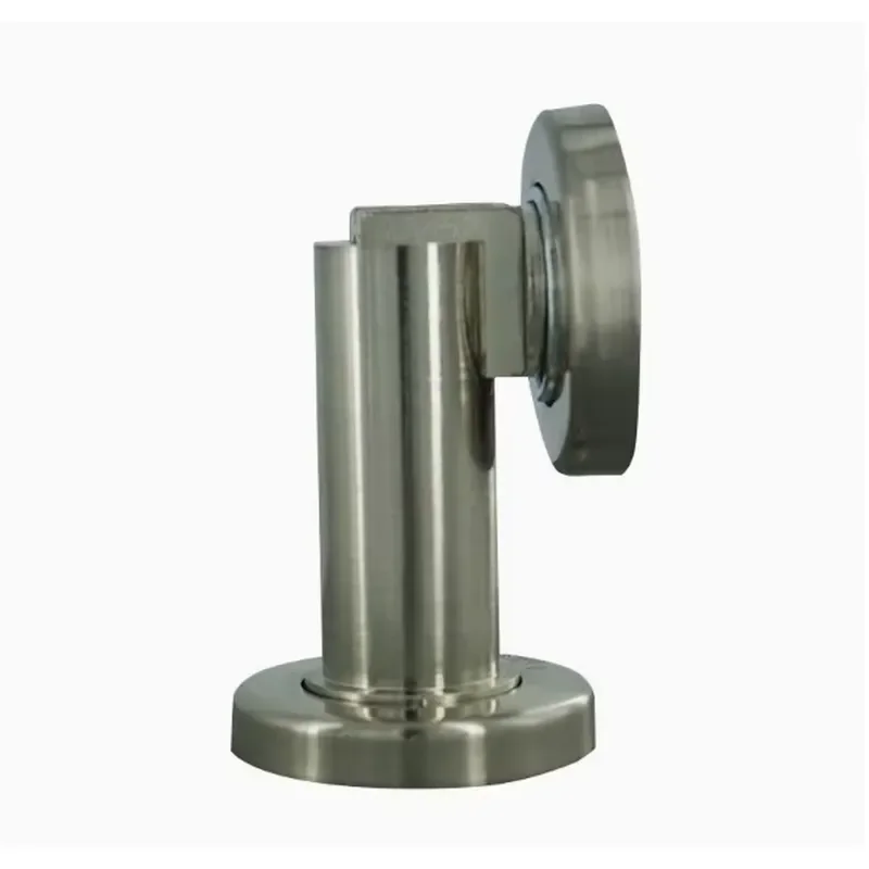 Zinc Alloy Cylindrical Magnetic Door Stop Strong Magnetic Hold for Indoor Wall Mounting