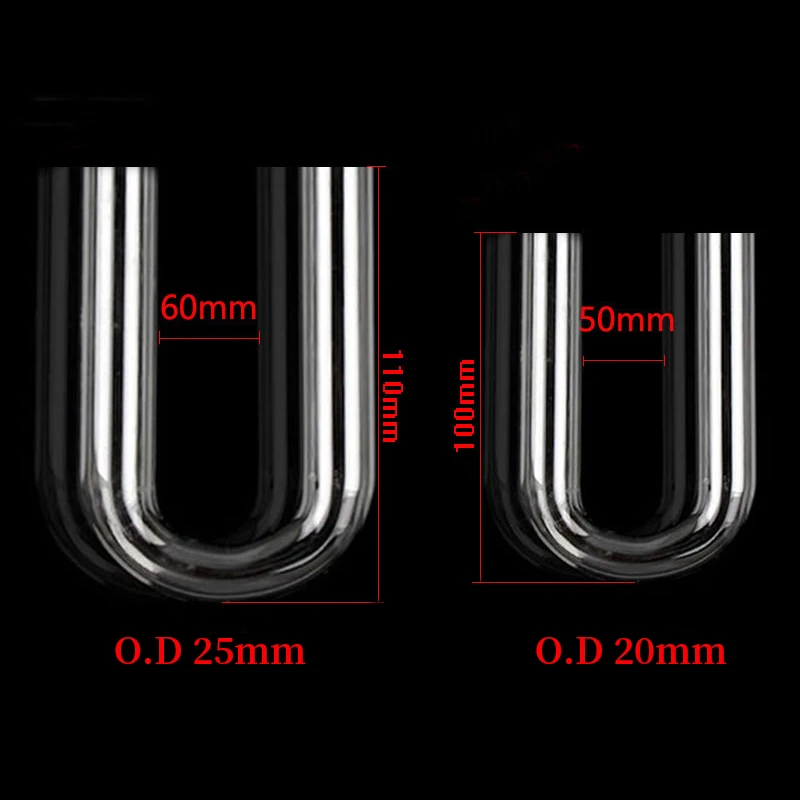 20~32mm Aquarium Fish Tank U-shape Air Tube Fittings, Clear U-Tube Acrylic Pipe Plexiglass Water Supply Tube Home DIY Connector