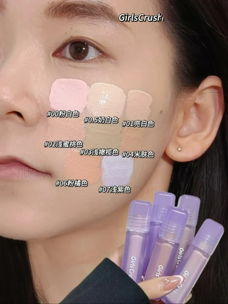 GirlsCrush Watery Velvet Concealer Liquid Foundation Highlight Tear Troughs Dark Circles Under The Eyes Long Lasting Face Makeup