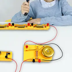 Electric Bell Experiment Early Learning Teaching Tool Electromagnet DIY Tooll for Birthday Gift High School Senior Students