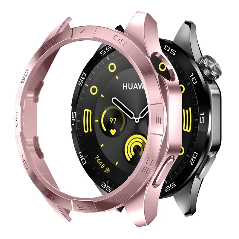 Huawei watch glass case screen protective sleeve GT 4 gt4 46mm hard PC universal hollow bumper case protective sleeve fittings.