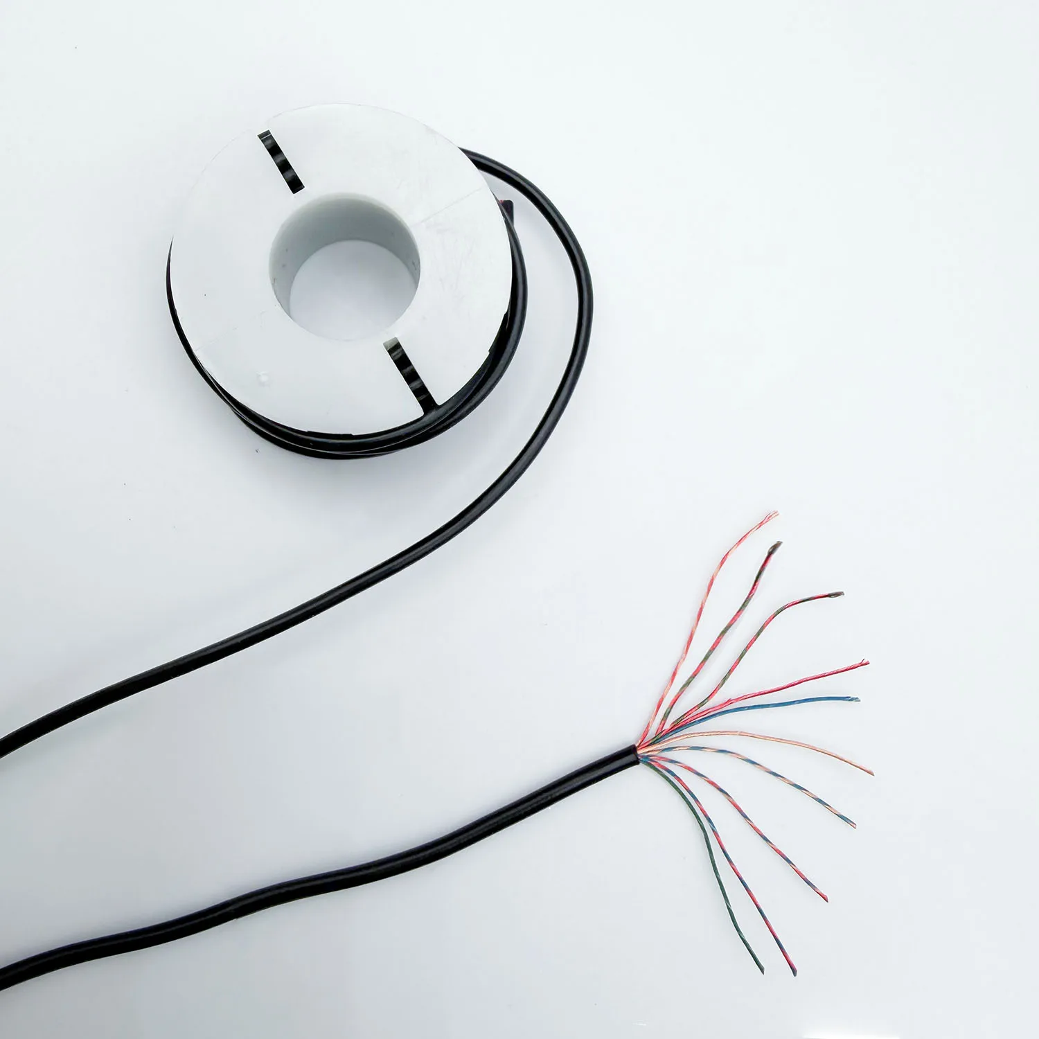 Multi-core Enameled Wire 10 Core Conductor 8/0.08MM Soft Cable PVC Headphone Cable Repair Line