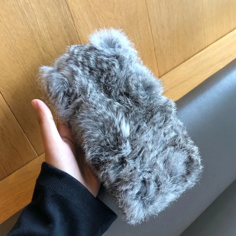 Real Rex Rabbit Fur Headband Women\'s Hand-Knitted Fur Scarf Natural Fur Ring Cowl Snood Scarves Winter Female Fashion Head Cover