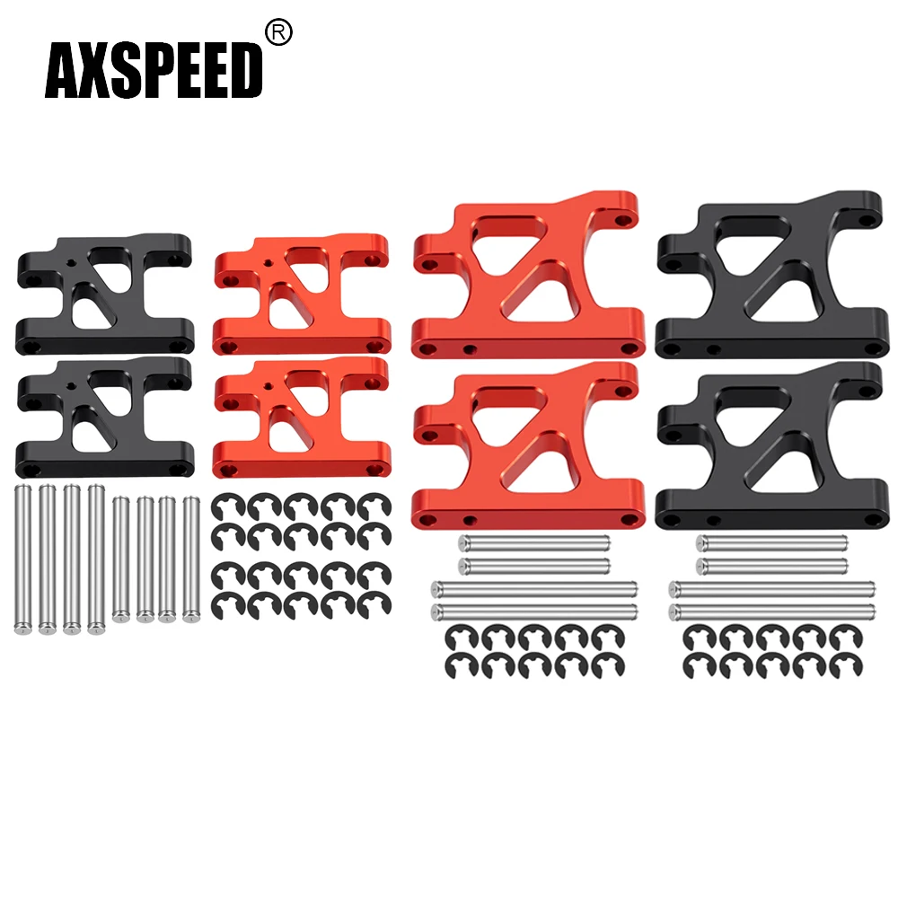 AXSPEED Aluminiumlegierung Vorderer/Hinterer Unterer Schwingarm für Tamiya TA01 1/10 RC Drift Car Upgrade-Teile