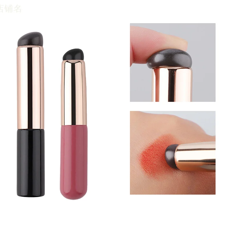 Silicone Angled Concealer Brush Like Fingertips Q Soft New Portable Round Head Silicone Makeup Brush Lip Brush Lipstick Brush