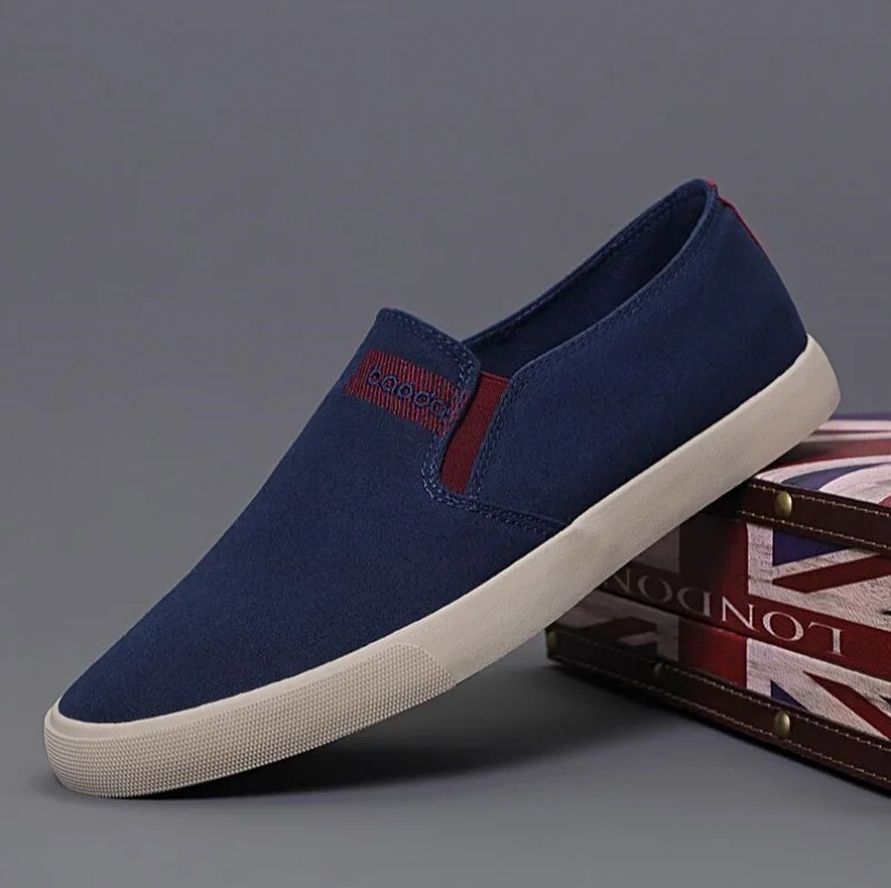 

2026 Men's Canvas Casual Cloth Shoes Spring Autumn Fashion Loafers Comfortable Tela Zapatos De Casuales Para Hombres