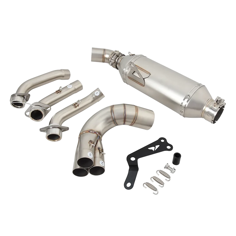 For YAMAHA MT09 FZ09 XSR900 Tracer 9 GT MT 09 2020 - 2023 Motorcycle Exhaust Back Pressure Front Middle Link Pipe Escape Muffler