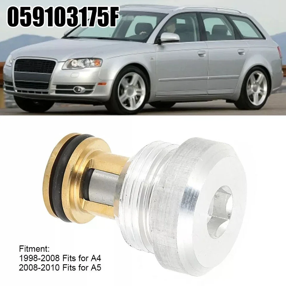 

5X for Passat Audi VW A4 A5 A6 A8 B6 Q5 2.7T 3.0T V6 30v 3.2L Car Oil Relief Pressure Valve 059103175 059103175F