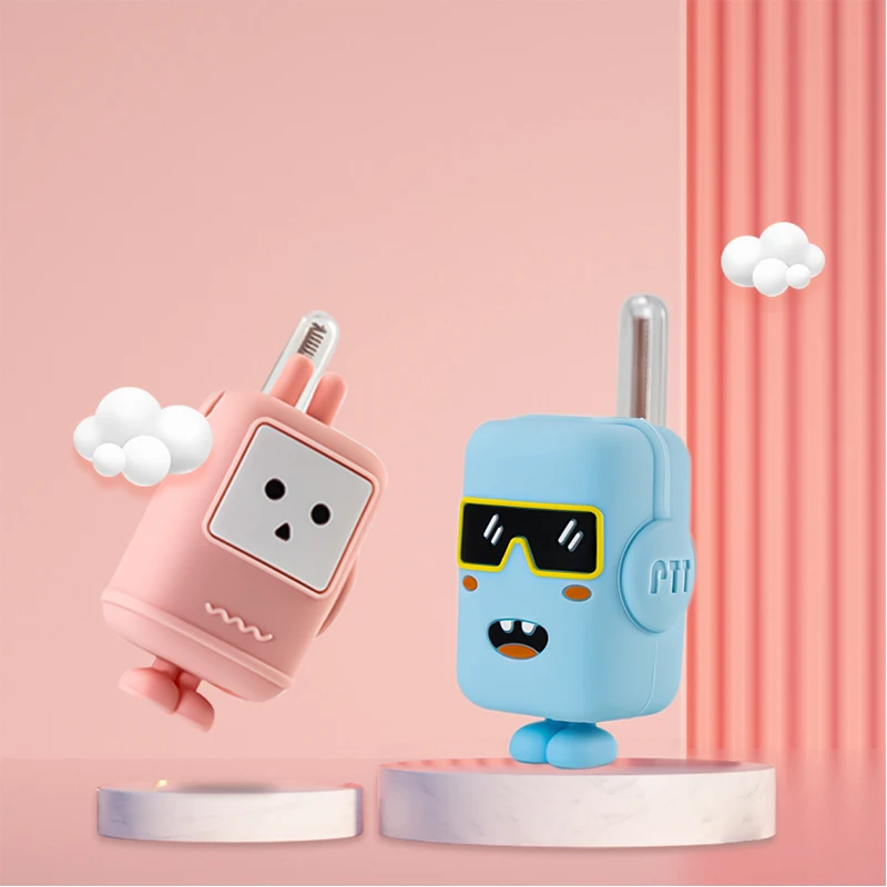 2PCS Walkie Talkie Kids Celular Toys Handheld Transceiver Highlight Phone Radio Interphone Children Talkie Walkie Birthday Gifts