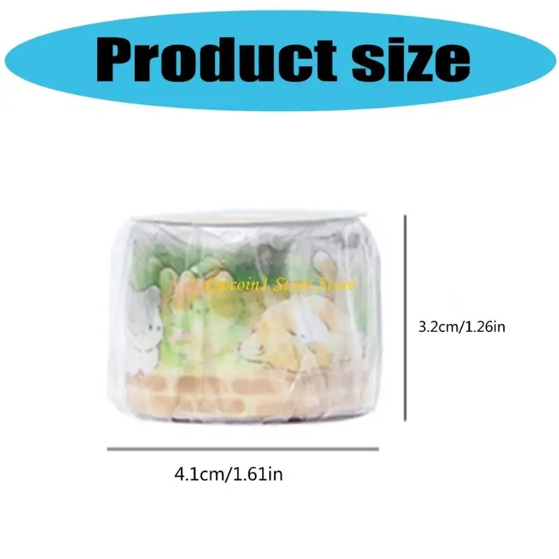 Dogs Cats Pattern Tape Scrapbooking Decorative PET Sticker for Scrapbooking Photo Album Journal Notebook Picture Frame