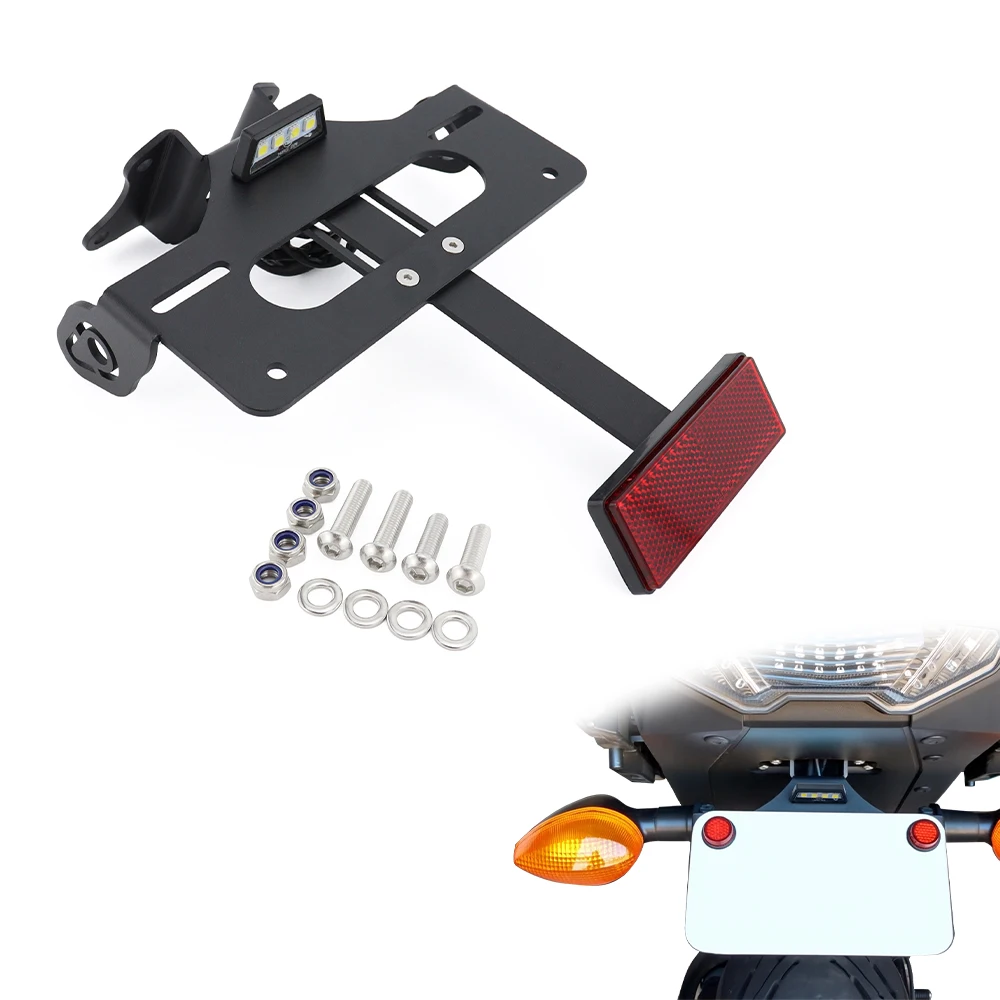 

For Yamaha MT-09 Tracer (FJ-09) MT-09 (FZ-09) Tracer 7/700/900/GT Tail Tidy Fender Eliminator kit License Plate Holder Bracket