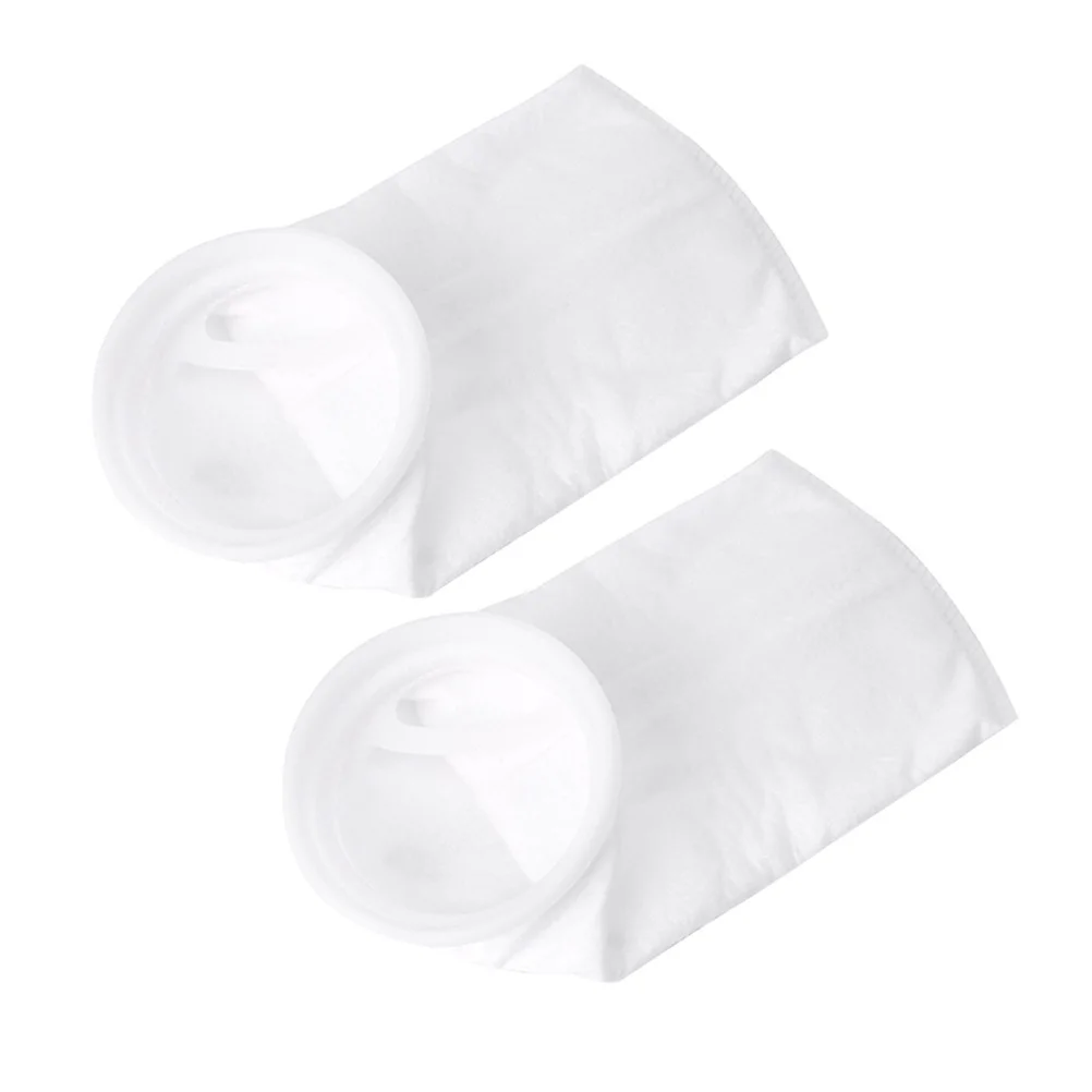 

4Pcs Aquarium Filter Socks Fish Tank Felt Bags 200um Reusable Heavy Duty Filter Mesh for Sump Tank Waste Removal